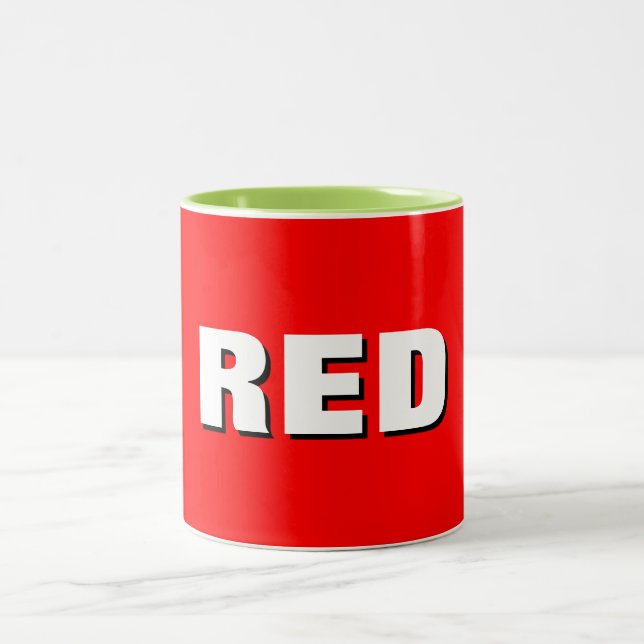 Fettrote Kaffeetasse - Klassischer Keramikbecher (Mittel)