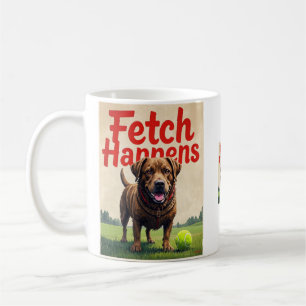 Fetts Happens Humorose Hundetasse Tasse