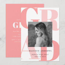 Fettschrift | Foto Graduation Party Einladung