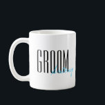 Fettschrift "Groom" Personalisierte Hochzeit Kaffeetasse<br><div class="desc">Personalisierte Geschenke für Ihre Hochzeitsfeier.</div>
