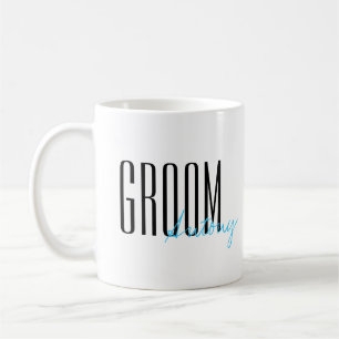 Fettschrift "Groom" Personalisierte Hochzeit Kaffeetasse