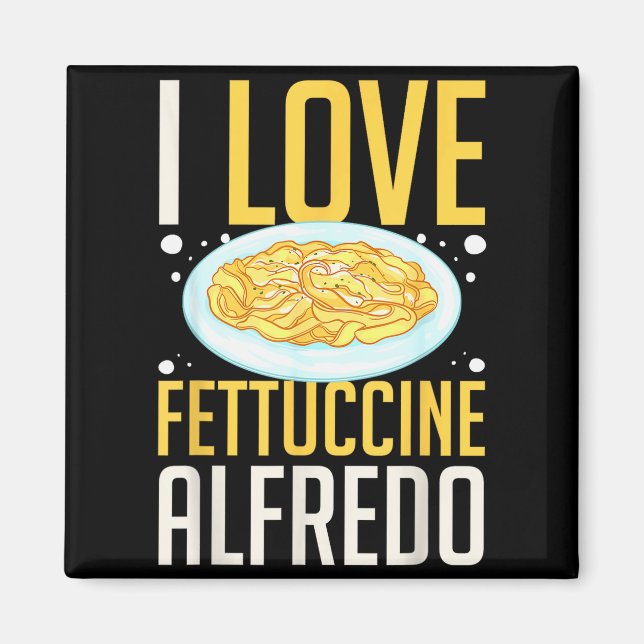 Fettuccine Alo Chicken Sauce Recipes Vegan Pasta  Magnet (Vorne)