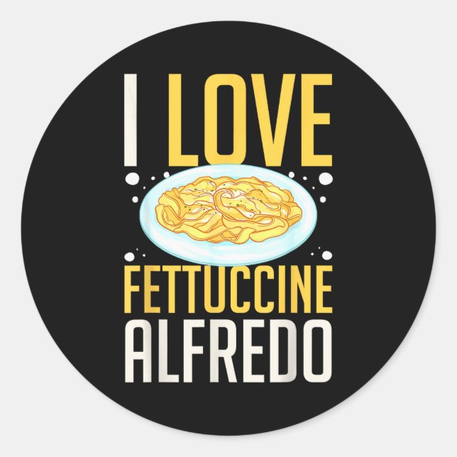 Fettuccine Alo Chicken Sauce Recipes Vegan Pasta  Runder Aufkleber (Vorderseite)