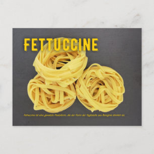 Fettuccine Italienisches Restaurant Rezept zutat Postkarte