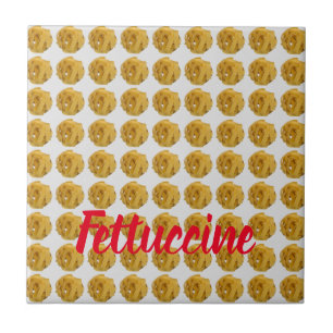 Fettuccine Pasta Nudelmuster für die Lebensmittelh Fliese