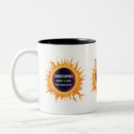 Fettwasserfarbe Totale Sonnenfinsternis 2026 Name Zweifarbige Tasse