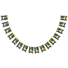 Fettweißes Osterhäschen und Zitrus-Osterbunting-Ba Wimpelkette