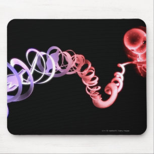 Fetus mit Nabelschnur aus DNA-Strängen Mousepad