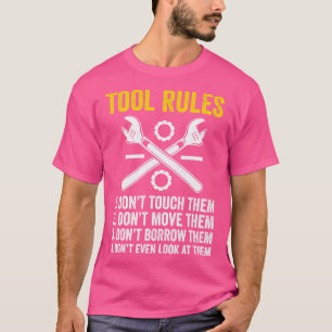 Feuchte Mechanik-Werkzeug Regeln Auto Reparatur Me T-Shirt