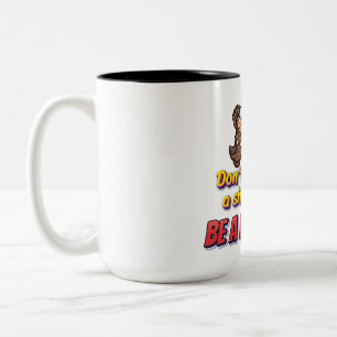 "Feuchte Mode für das wilde Herz!" Zweifarbige Tasse