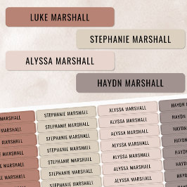 Feuchte neutrale farbcodierte Kinder Wassersichere Etiketten