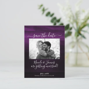 Feuchte Wasserfarbe Modern Lila Pflaume Moody Datu Einladung