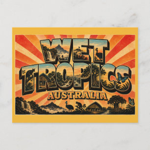 Feuchtes Tropen Queensland World Heritage Regenwal Postkarte