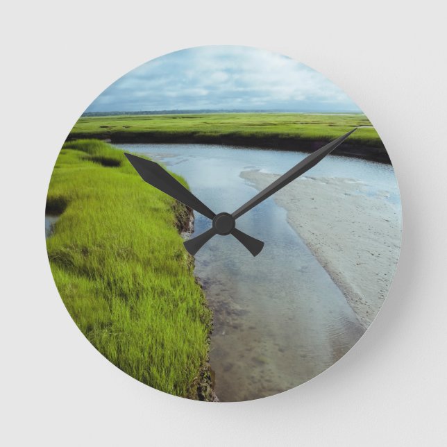 Feuchtgebiete Runde Wanduhr (Vorderseite)