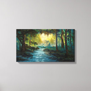 Feuchtwald Leinwanddruck