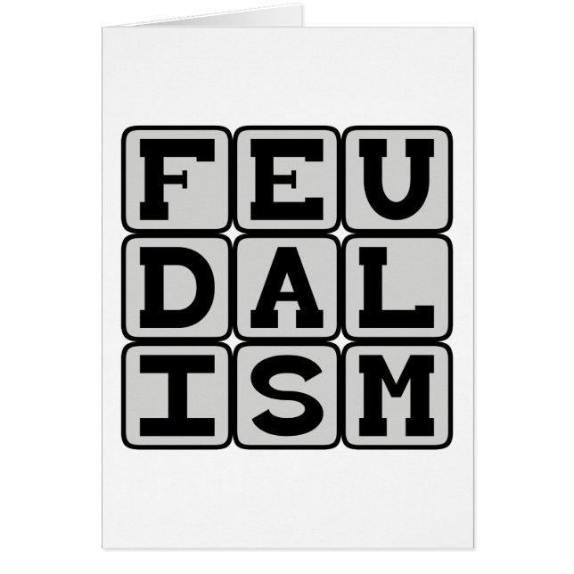 Feudalismus, Sozialsystem in der mittelalterlichen (Vorne)