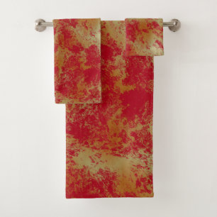Feuer Abstrakt Badhandtuch Set