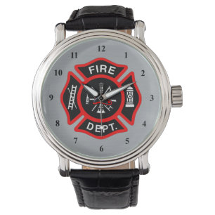 Feuer-Abteilungs-Abzeichen des Armbanduhr