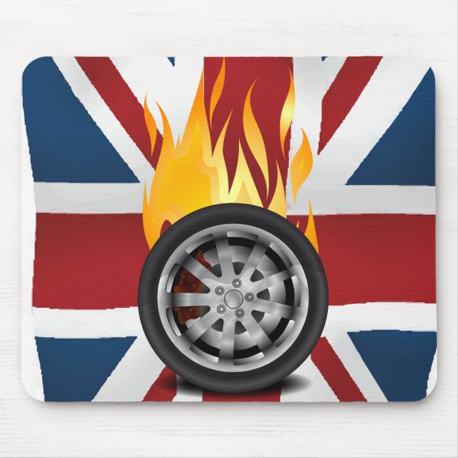 Feuer, Alloy Großbritannien Mousepad (Vorne)