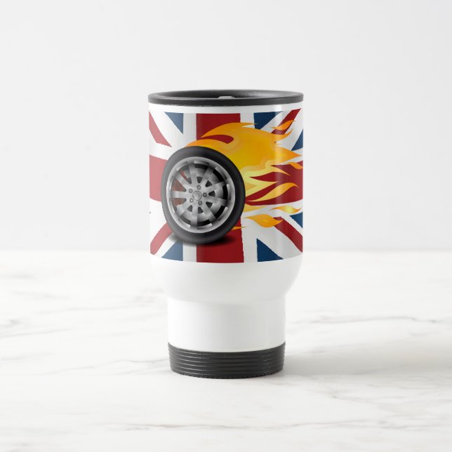Feuer, Alloy Großbritannien Reisebecher (Mittel)