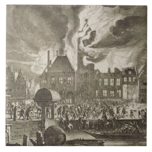Feuer an alten AmsterdamRathaus, 165 am 17. Juli Fliese