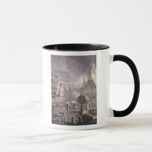 Feuer an alten Rathaus in Amsterdam Tasse