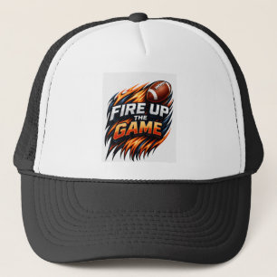Feuer an im Spiel Fußballmütze Flammen Fußball S Truckerkappe
