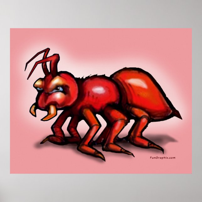 Feuer-Ant-Poster Poster (Vorne)