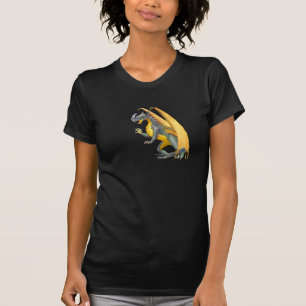 Feuer-atmendrache-Damen-Dunkelheits-T - Shirt