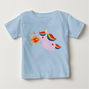 Feuer-AtmenEinhorn Baby T-shirt