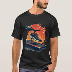 Feuer auf dem Laufband   Explosive Cardio & Lauf T-Shirt