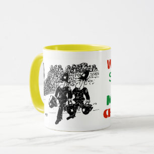 Feuer auf der Polizeiwache. Tasse