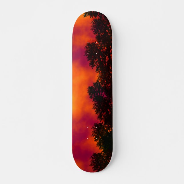 Feuer auf der Sky Skateboard / Skateboard Deck (Vorne)