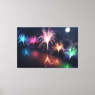 Feuer auf der Wasserkanvas-Printwerbung Leinwanddruck