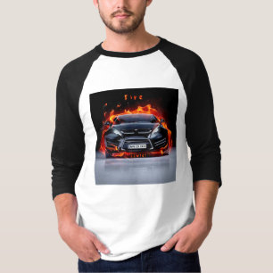 Feuer-Auto-Shirt durch ZZWEST T-Shirt