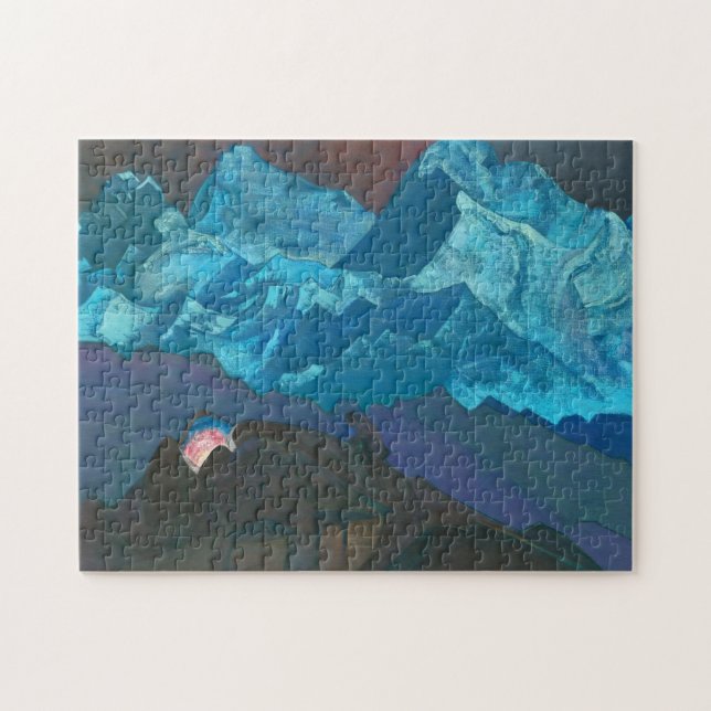 Feuer Blossom von Nicholas Roerich Puzzle (Horizontal)