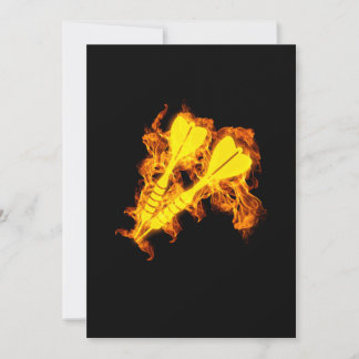 Feuer-Dart-Flammenspalte Einladung