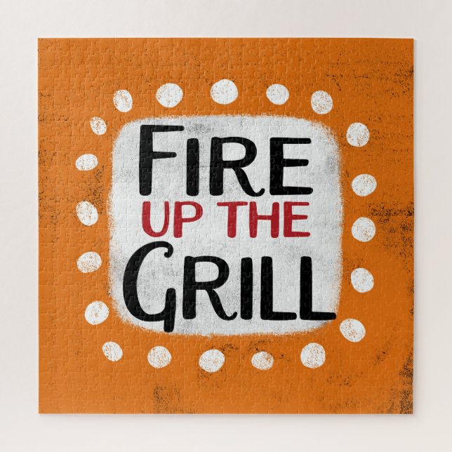 Feuer das Grill-Puzzle auf Puzzle (Vertikal)