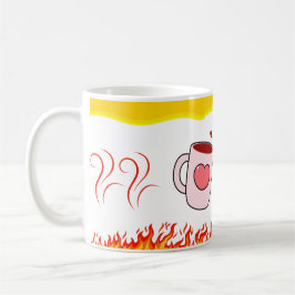 Feuer der Liebe - Romantische Tasse für Paare