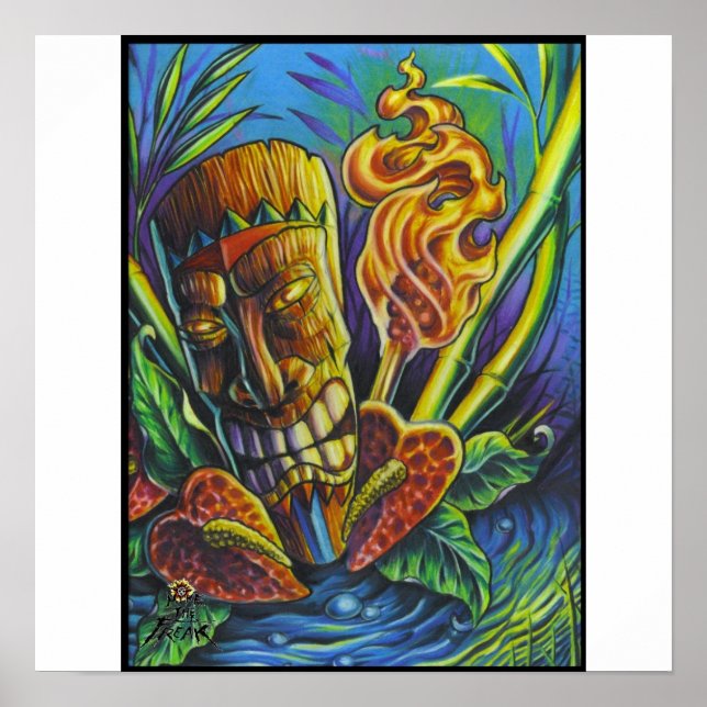 Feuer des Gottes von Tiki Poster (Vorne)