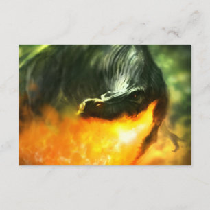 Feuer-Dinosaurier oder Dragon von Michael Maher Einladung