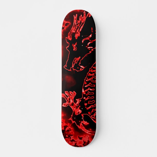 Feuer-Drache-Element-kundenspezifisches Skateboard (Vorne)