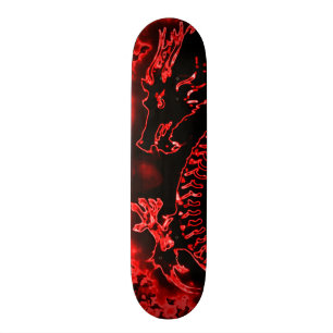 Feuer-Drache-Element-kundenspezifisches Skateboard