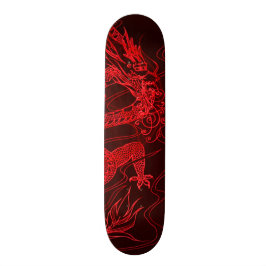 Feuer-Drache-Element-kundenspezifisches Skateboard