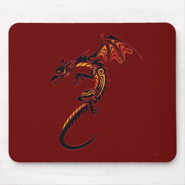 Feuer-Drache Mousepad (Vorne)