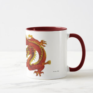 Feuer-Drache-Tasse Tasse