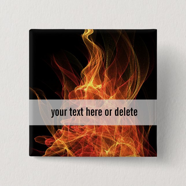 Feuer-Dreieck Button (Vorderseite)