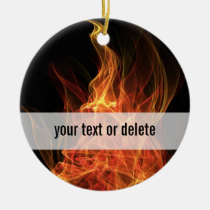 Feuer-Dreieck Keramik Ornament