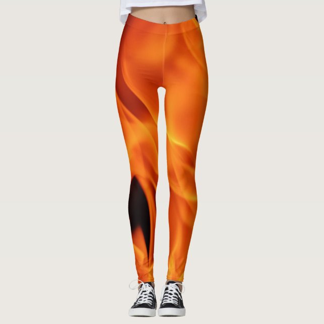 Feuer-Druck-Leggings Leggings (Vorderseite)