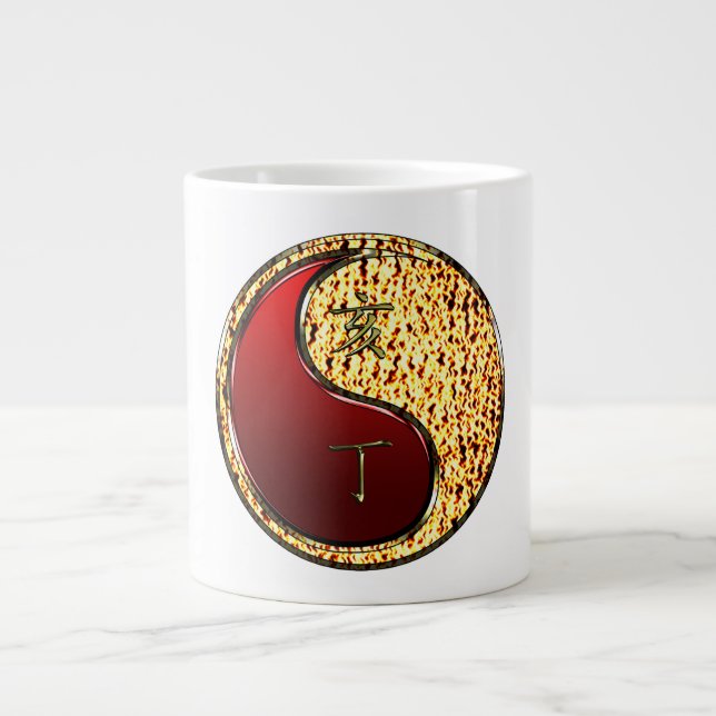Feuer-Eber Jumbo-Tasse (Vorderseite)